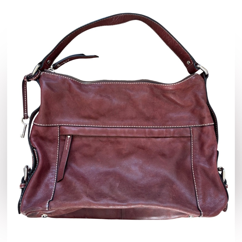 Fossil 1954 Plum Leather Hobo Purse